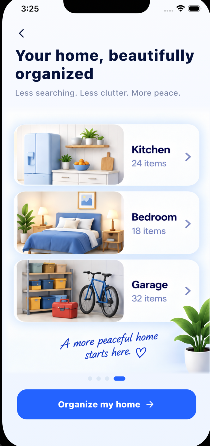 Stowria onboarding: Your home, beautifully organized